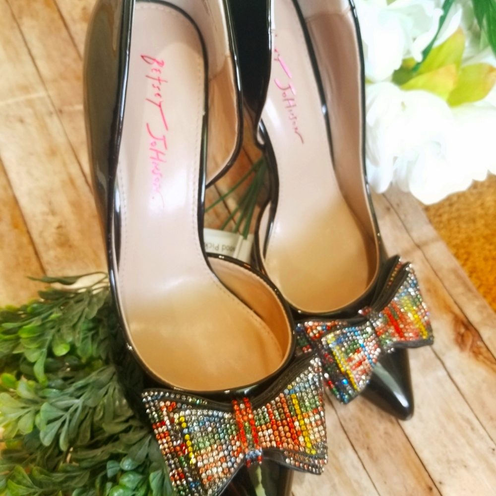 Betsy Johnson Prince Heels Black, Red, Rainbow